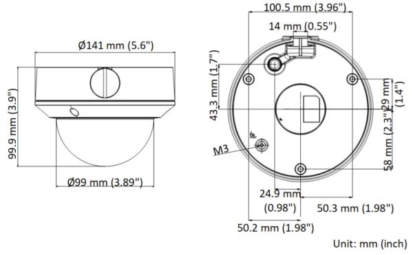 Антивандальная IP-камера 2Мп HiWatch DS-I258Z (2.8-12 мм) с EXIR-подсветкой до 50м