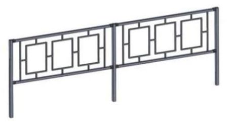 Пешеходное бетонируемое ограждение ОБ-220.40