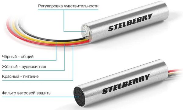 Высокочувствительный активный микрофон Stelberry M-50HD с автоматической регулировкой усиления