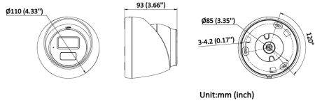 Уличная 8Мп IP-видеокамера HiWatch DS-I853M (4 мм) с гибридной подсветкой и микрофоном Уличная 8Мп IP-видеокамера HiWatch DS-I853M (4 мм) с гибридной подсветкой и микрофоном