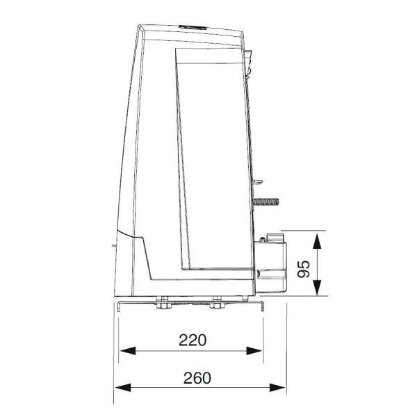 Привод 36 В Came BKV25AGE PLUS для откатных ворот до 2500 кг