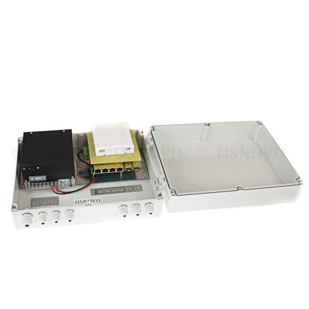 Уличный PoE коммутатор Gigabit Ethernet Osnovo SW-80402-W(port 60W) на 6 портов