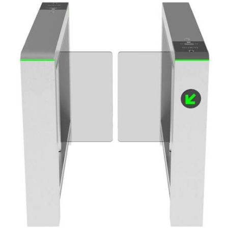 Скоростной распашной турникет ZKTeco Mars-B1022 с биометрическими считывателями