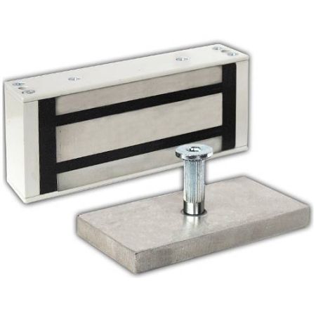 Электромагнитный замок Олевс М1-500, с уголком, белый