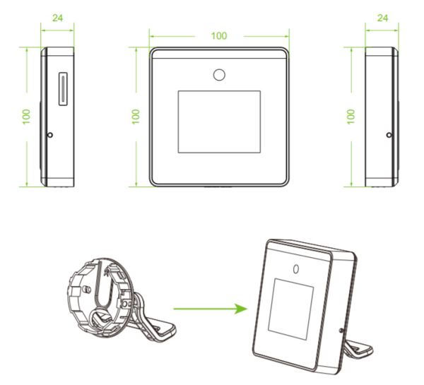Биометрический терминал учета рабочего времени ZKTeco Horus TL1 с распознаванием лиц