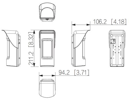 Беспроводной PIR и СВЧ детектор Dahua DHI-ARD2251E-W2(868)
