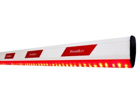 Стрела алюминиевая DoorHan Boom-6-LED c подсветкой для шлагбаума Barrier-6000