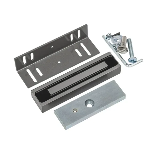 Электромагнитный замок AccordTec ML-200K Premium Grey с уголком