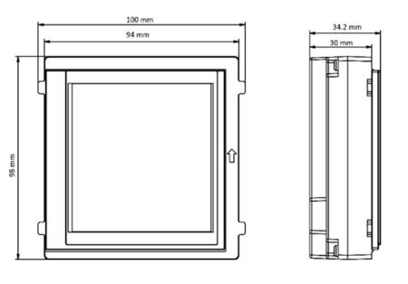 Модуль дисплея 4 дюйма Hikvision DS-KD-TDM для вызывной панели Модуль дисплея 4 дюйма Hikvision DS-KD-TDM для вызывной панели