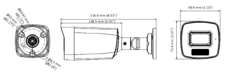 Уличная HD-TVI видеокамера HiWatch DS-T220A (6 мм) с технологией AoC и двумя подсветками до 40 м