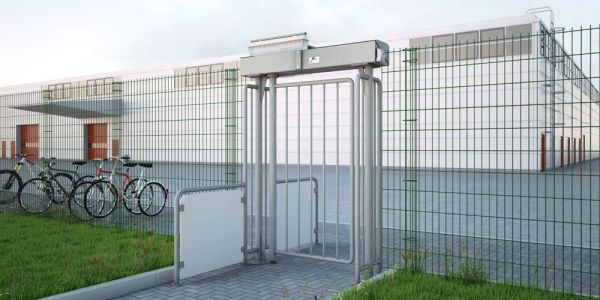 Моторизованная полноростовая калитка Magnetic MPG 162 (MPG162CA140), нерж. сталь, для установки с турникетом MPT