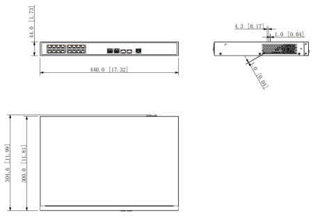 Управляемый POE коммутатор 18-портовый Dahua DH-PFS4218-16ET-190