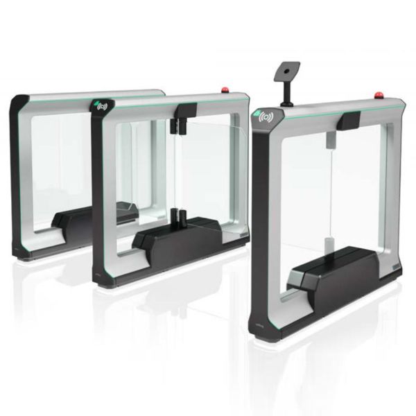 Распашной двухпроходной турникет Magnetic mWing с закаленными створками 900 мм