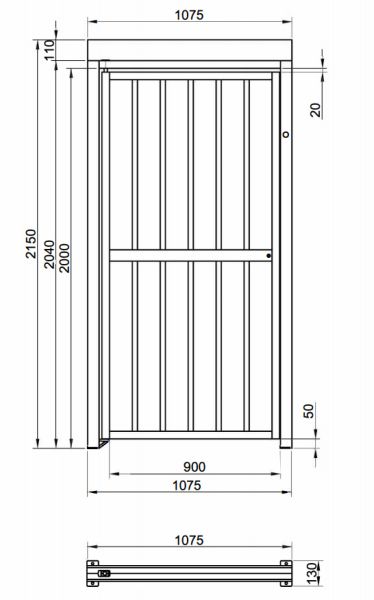 Калитка полноростовая электромеханическая Came Guardian Gate PSSGS