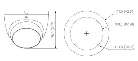 Уличная HD-CVI видеокамера 2Мп Dahua DH-HAC-T2A21P-0600B