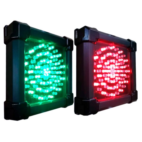 Светофор светодиодный односекционный Инфопаркинг ИС-Т8.3/12/Зелёный+Красный, 100 мм