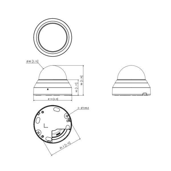 Сетевая IP-видеокамера 4Мп Wisenet QND-7032R (6 мм)