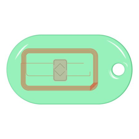 Бесконтактный RFID-брелок SMARTTAG Caramel Em-Marine, прозрачный