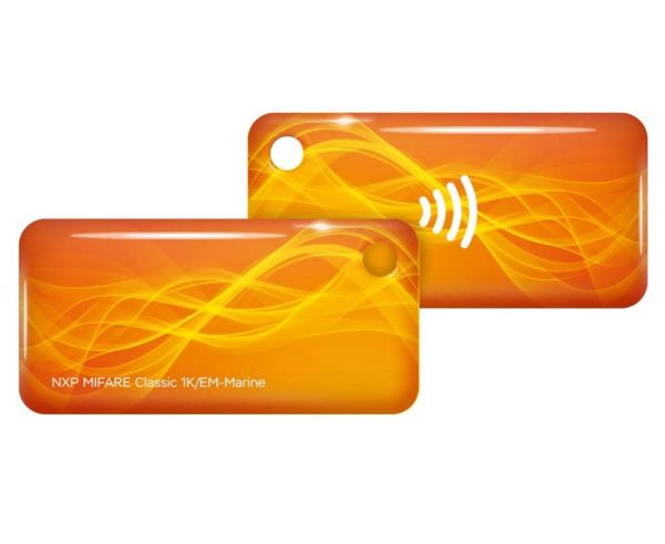 Брелок комбинированный EM-Marine + Mifare Plus X 2K, UID 4/7 byte