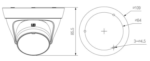 IP-видеокамера 2Мп Dahua DH-IPC-HDW1230T1P-0280B-S6