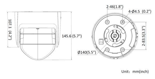 IP-видеокамера 4Мп Hikvision DS-2CD2346G2P-ISU/SL(C) (2.8 мм), с двумя объективами, панорамная уличная