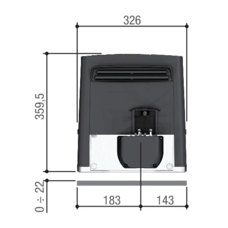 Привод 230 В Came BKS22AGE для откатных ворот (801MS-0120)
