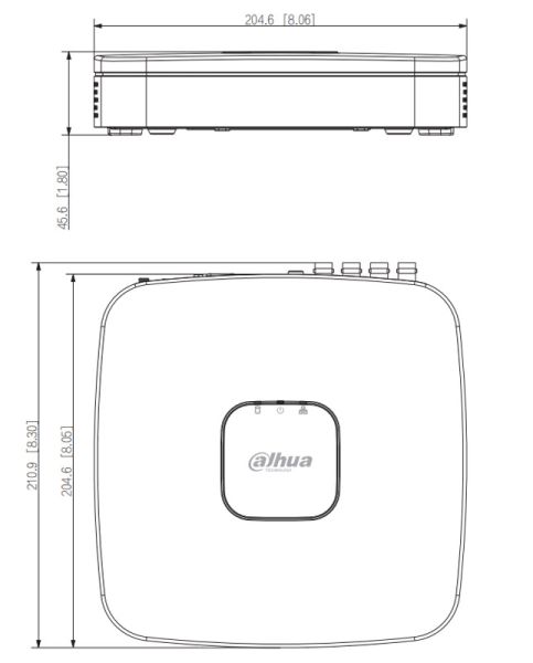 8-канальный HDCVI-видеорегистратор Dahua DH-XVR4108C-I