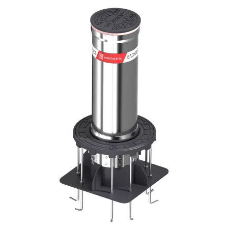 Противотаранный боллард Блокпост P600 стационарный из нержавеющей стали