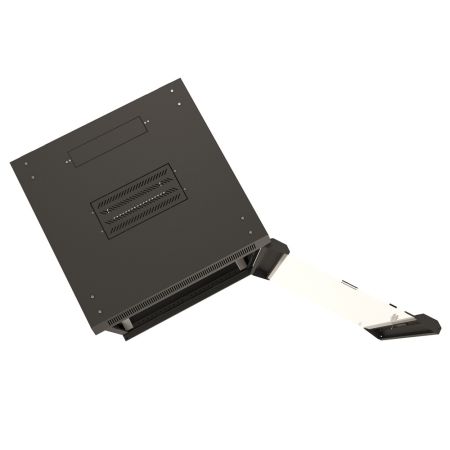 Шкаф настенный Hyperline TWB-FC-1266-GP-RAL9004, 19", 12U Шкаф настенный Hyperline TWB-FC-1266-GP-RAL9004, 19", 12U