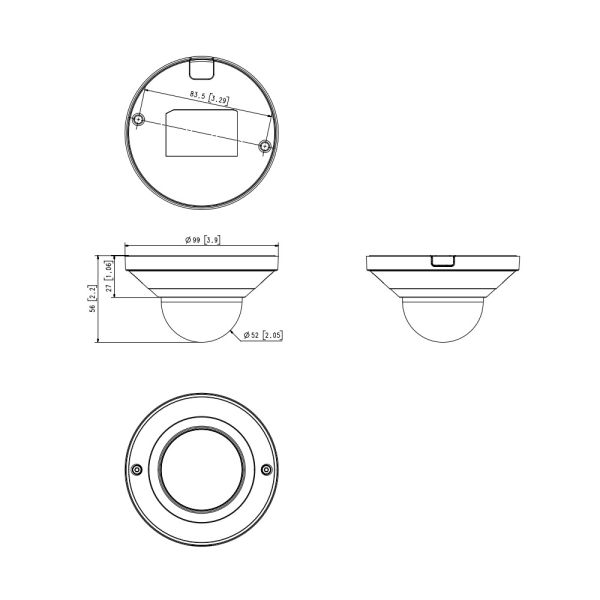Сетевая IP-видеокамера 5Мп Wisenet QND-8021 (4 мм)