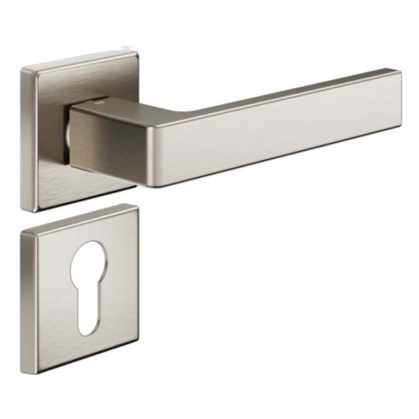 Комплект ручек dormakaba QUATTRO 264/14-ZY с накладкой под евроцилиндр