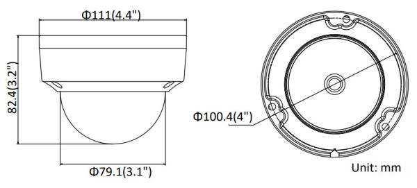 Антивандальная IP-камера 8Мп HikVision DS-2CD2183G0-IS (2.8 мм) с EXIR-подсветкой 30м