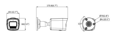 Уличная IP-камера 4Мп HiWatch DS-I450M(С) (2.8 мм) с микрофоном Уличная IP-камера 4Мп HiWatch DS-I450M(С) (2.8 мм) с микрофоном