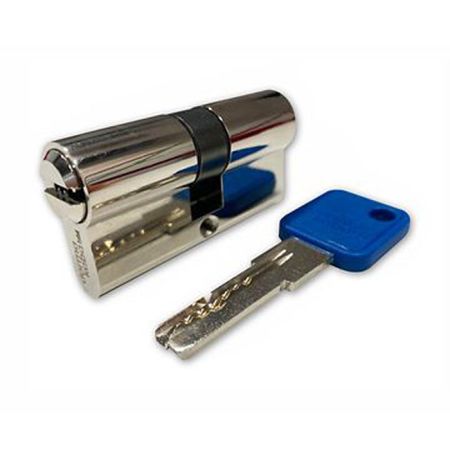 Евроцилиндр со штоком dormakaba CBR-1 PRO 60 (30x30Ш), ключ-шток 65 мм, никель, 5 ключей
