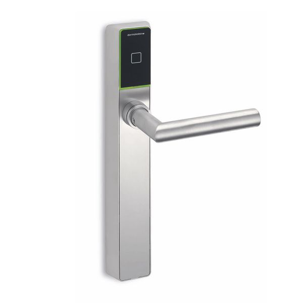 Электронный замок dormakaba c-lever pro (черный, узкий, offline, 92 мм, левый, ручки HA, шток 8 мм)