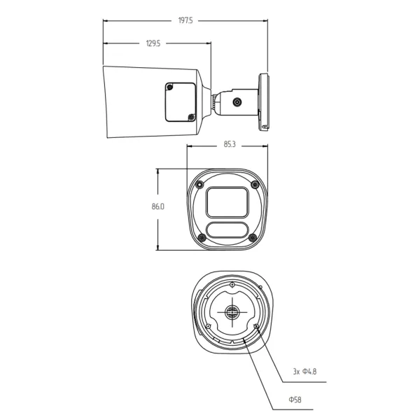 IP-видеокамера 5Мп Rubezh RV-3NCT5369 (2.7-13.5)