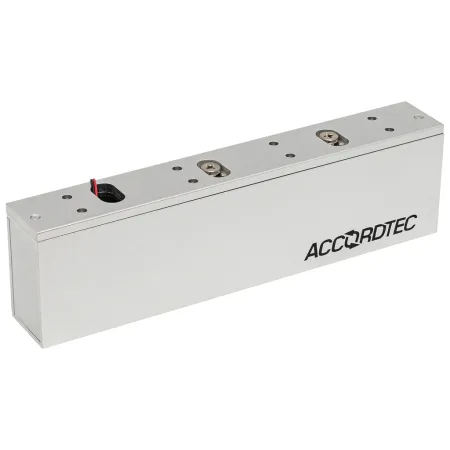 Электромагнитный замок AccordTec ML-500AL с герконом и датчиком Холла, серебро