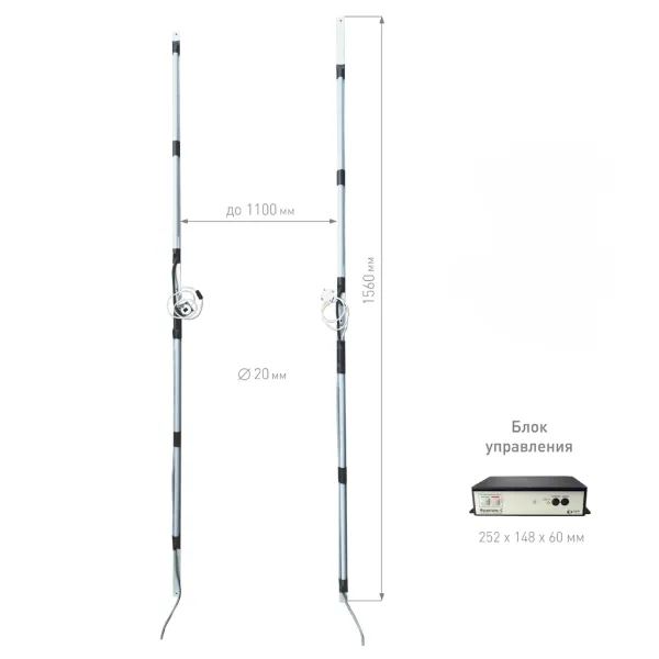 Металлодетектор СКИЗЭЛ Фракталь-С магнитометрический, встраиваемый
