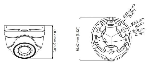Уличная купольная HD-TVI видеокамера 2Мп HikVision DS-2CE76D3T-ITMF (2.8 мм) с EXIR-подсветкой до 30 м