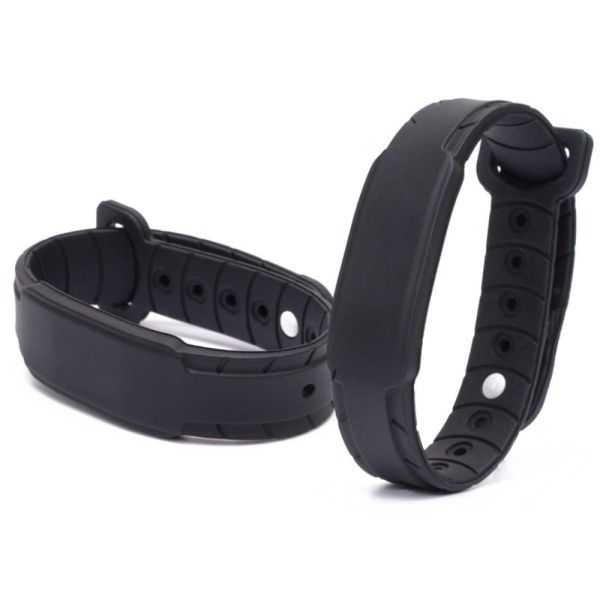 Силиконовый RFID-браслет с двойным чипом Mifare 1k + Em-Marine, с застежкой