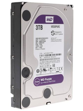 Жесткий диск 3ТБ Western Digital Purple WD30PURZ