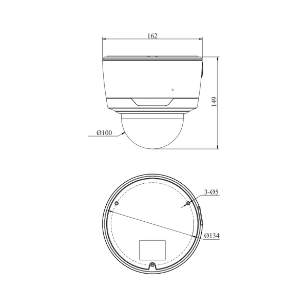 IP-видеокамера 2Мп RVi-2NCD2449 (2.7-13.5) антивандальная с микрофоном