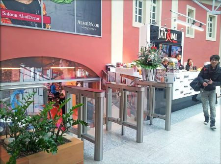 Распашной двухпроходной турникет Cominfo EasyGate SG 1400 650мм