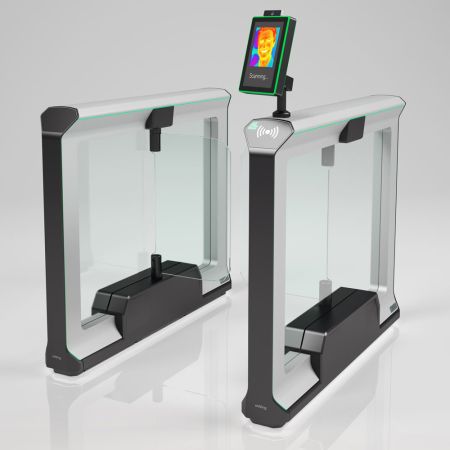 Распашной турникет Magnetic mWing с закаленными створками 900 мм