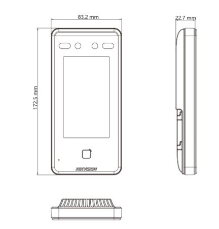Терминал распознавания лиц HikVision DS-K1T341CMW с алгоритмом глубокого обучения и Wi-Fi