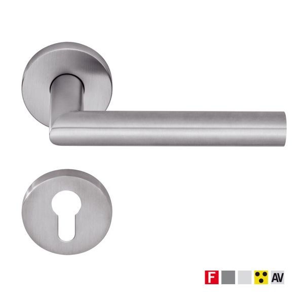 Комплект нажимных ручек dormakaba OGRO Premium 8906 для сплошных дверей