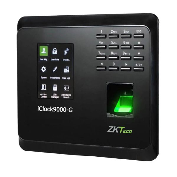 Биометрический терминал учёта рабочего времени ZKTeco iClock9000-G [EM] Wi-Fi со сканером отпечатков пальцев, карт EM и GPRS