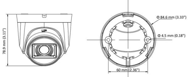 Купольная 2Мп HD-TVI видеокамера HiWatch HDC-T020-P(B) (2.8 мм) с EXIR ИК-подсветкой до 20 м