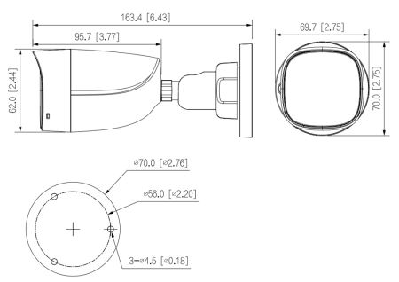 Уличная HD-CVI видеокамера 5Мп Dahua DH-HAC-HFW1500CLP-IL-A-0280B-S2