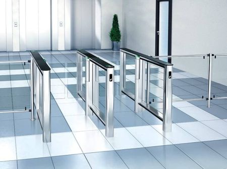 Турникет PERCo-ST-01 "Скоростной проход" с распашными створками PERCo-ATG-425 (ширина створки 425 мм)